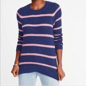 Old Navy Striped Pink and Blue Striped Sweater
